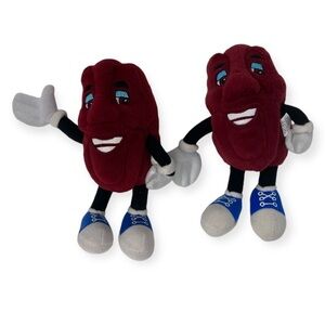 California Dancing Raisins Collection Vintage 2003 Raisin Plush Set of 2